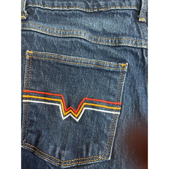 Wrangler High-Rise Fierce Flare Jeans 6/28x30 Retro Western Pocket Embroidery - Picture 5 of 10